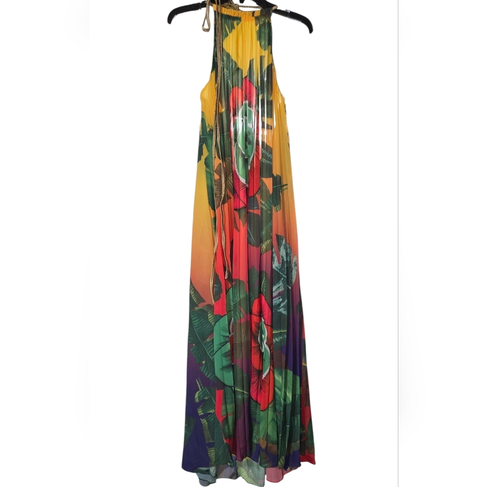 L'ATISTE Vibrant Floral Maxi Dress